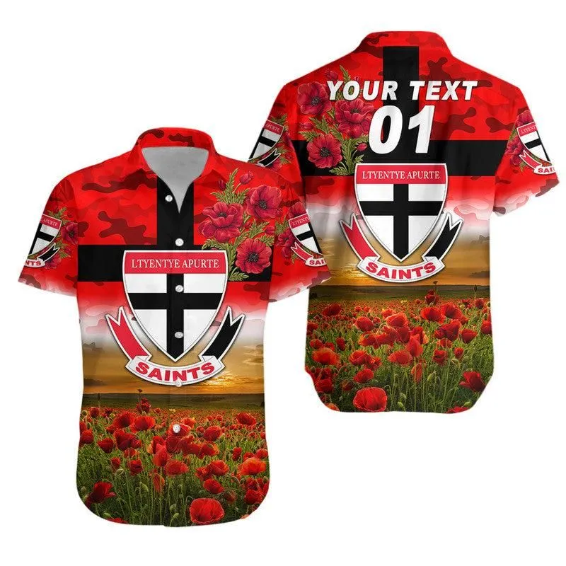 (Custom Personalised) Ltyentye Apurte Anzac Hawaiian Shirt Poppy Vibes   Saints Lt8_1