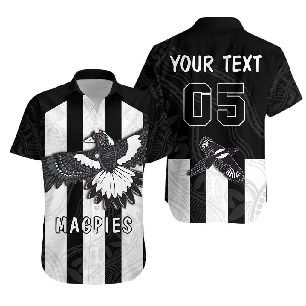 (Custom Personalised) Magpies Indigenous Hawaiian Shirt 2021 Heroic   Custom Text And Number Lt13_1