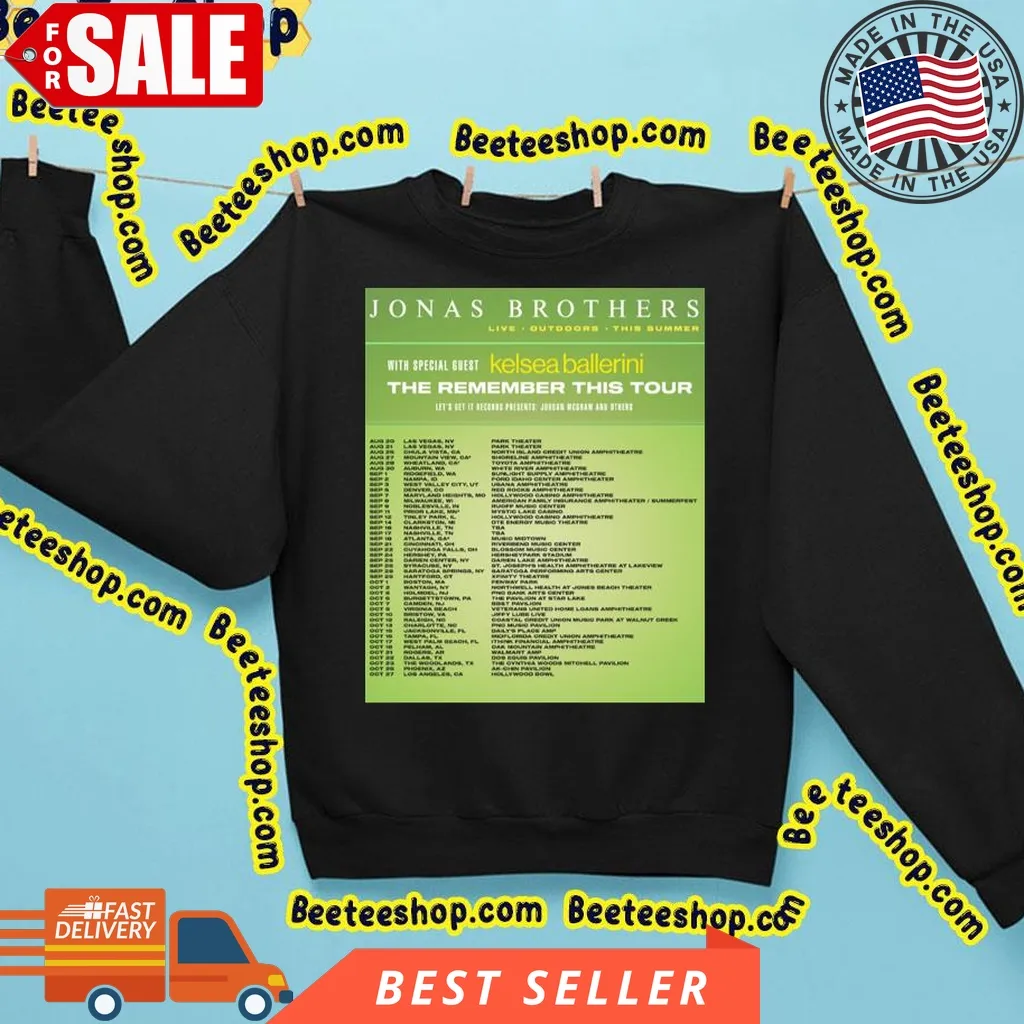 The Remember This Tour Jonas Brothers Live Outdoor This Summer Trending Unisex Sweatshirt Dad