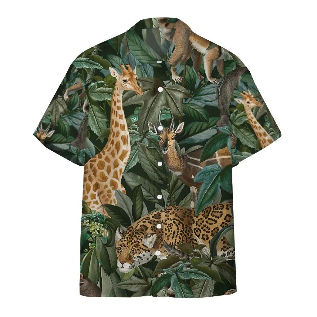 3D African Wild Animal Hawaii Shirt_9