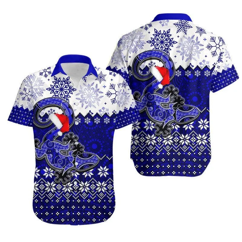 Aboriginal Christmas 2022 Lizard Hawaiian Shirt Blue Style Lt6_0