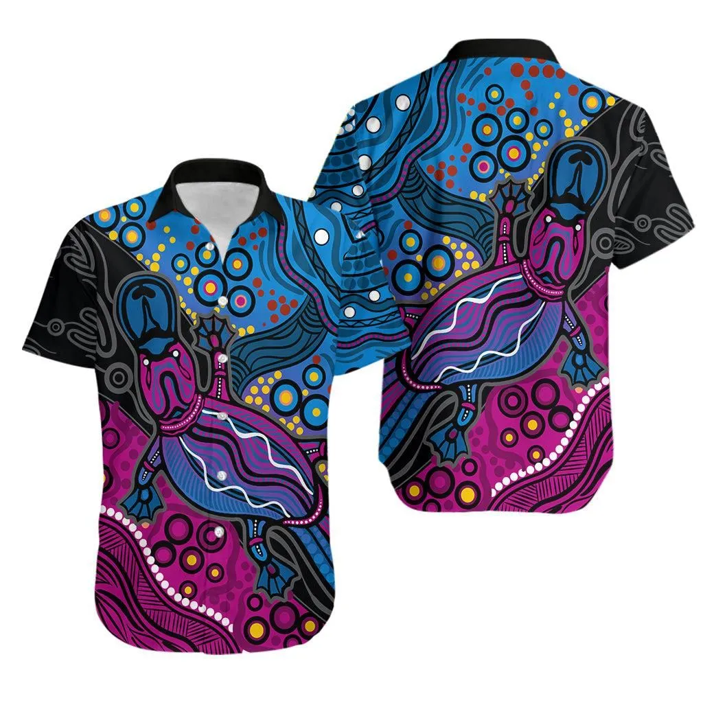 Aboriginal Platypus Hawaiian Shirt Tribal No3 Lt6_1