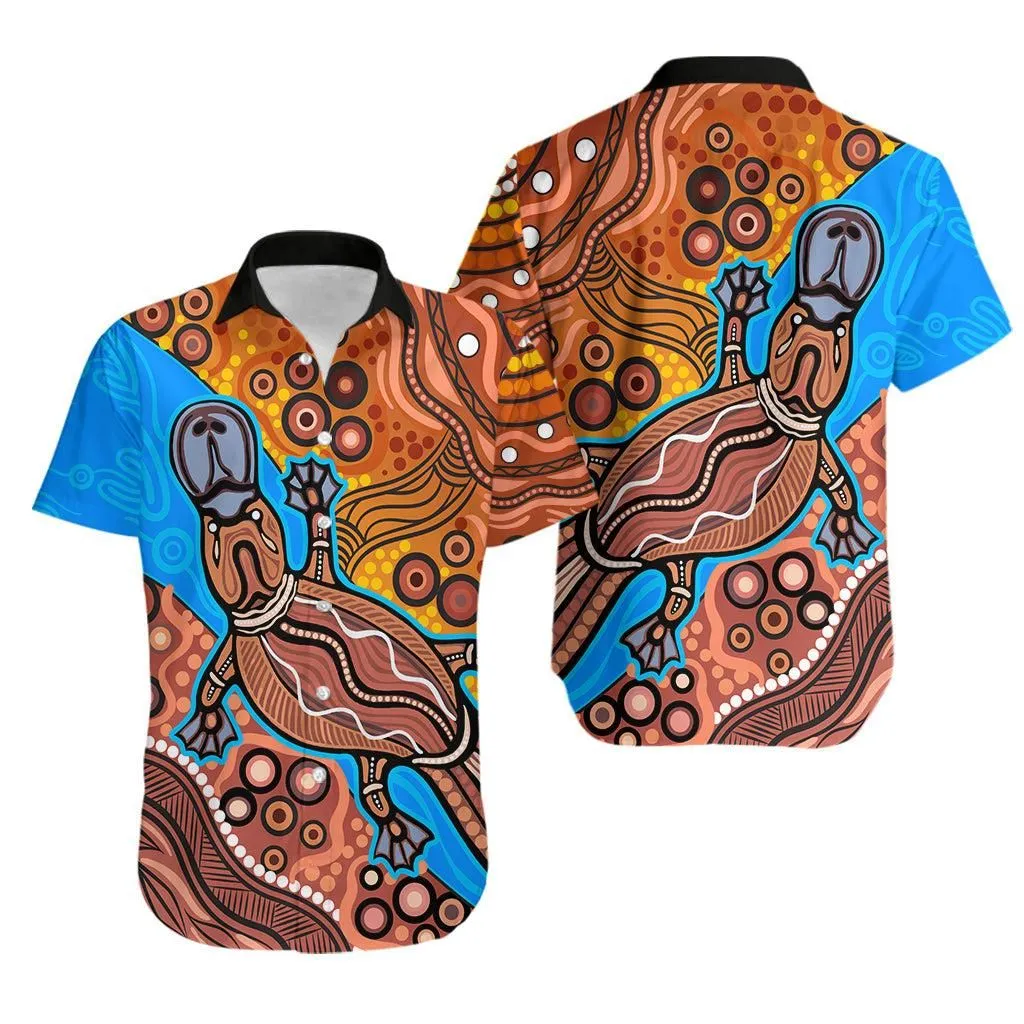 Aboriginal Platypus Hawaiian Shirt Tribal No5 Lt6_1