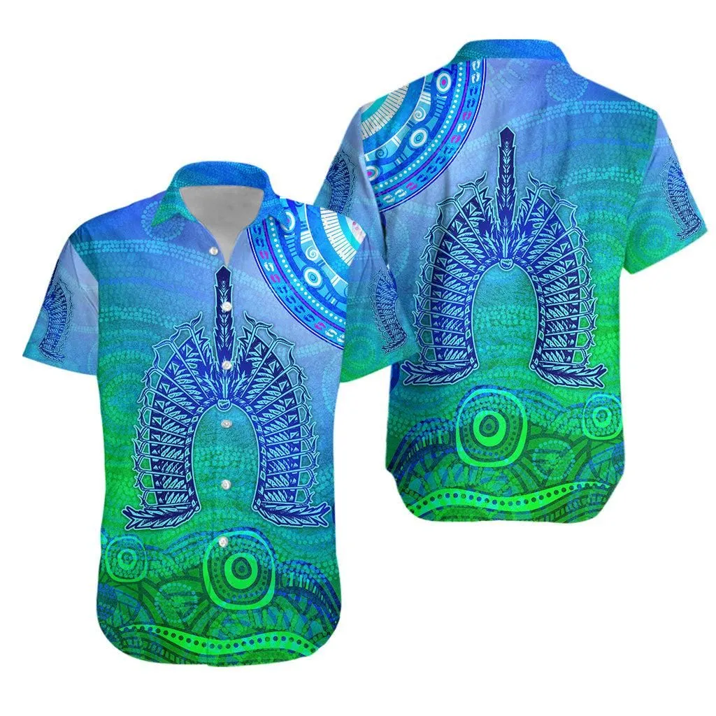 Aboriginal Torres Strait Islands Hawaiian Shirt Wave Vibes Lt8_1