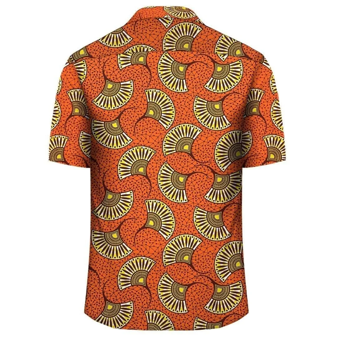 Africa Hawaiian Shirt   Ankara Hawaiian Shirt African Flora_1