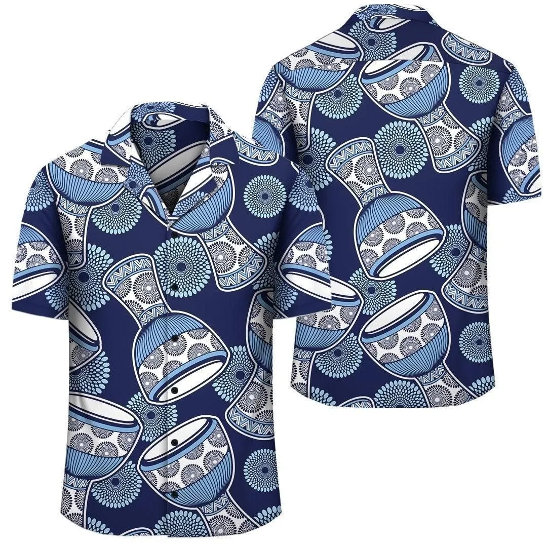 Africa Hawaiian Shirt   Ankara Hawaiian Shirt Djembe_2