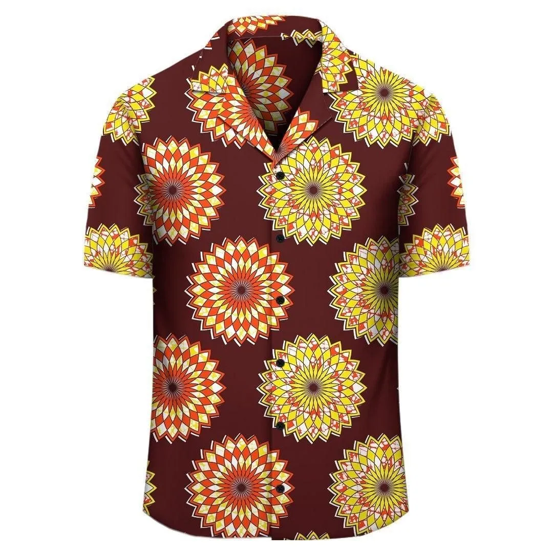 Africa Hawaiian Shirt   Ankara Hawaiian Shirt Geometric Nawiri_0