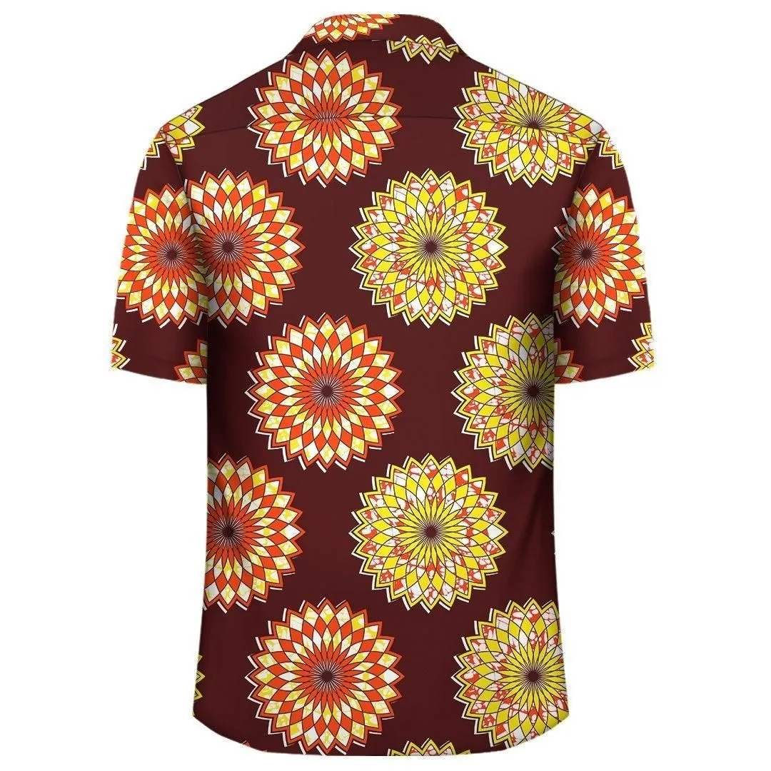 Africa Hawaiian Shirt   Ankara Hawaiian Shirt Geometric Nawiri_1