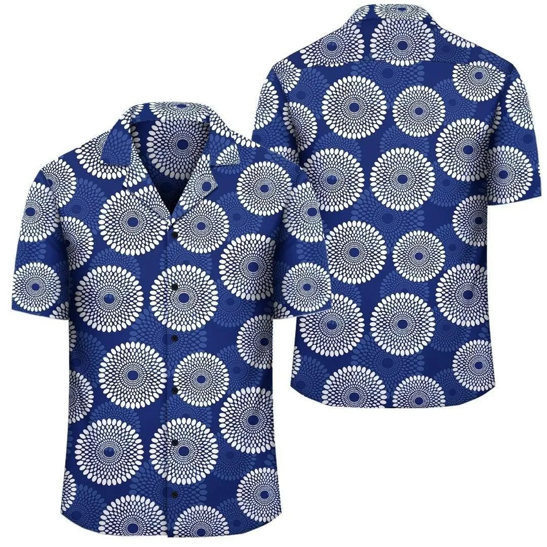 Africa Hawaiian Shirt   Ankara Hawaiian Shirt Nsubra Blue_2