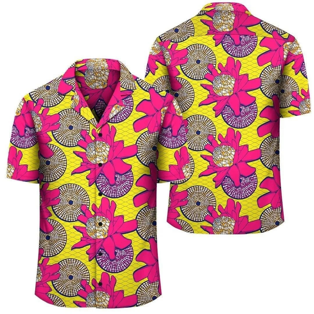 Africa Hawaiian Shirt   Ankara Hawaiian Shirt Protea_2