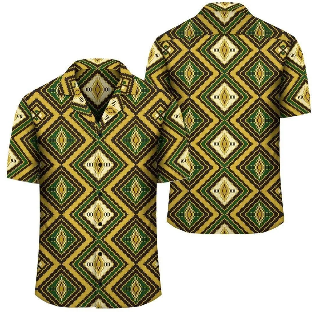 Africa Hawaiian Shirt   Kente Hawaiian Shirt Aztec Pattern_2