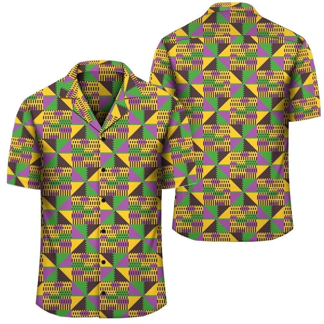 Africa Hawaiian Shirt   Kente Hawaiian Shirt Colorful Pattern_2