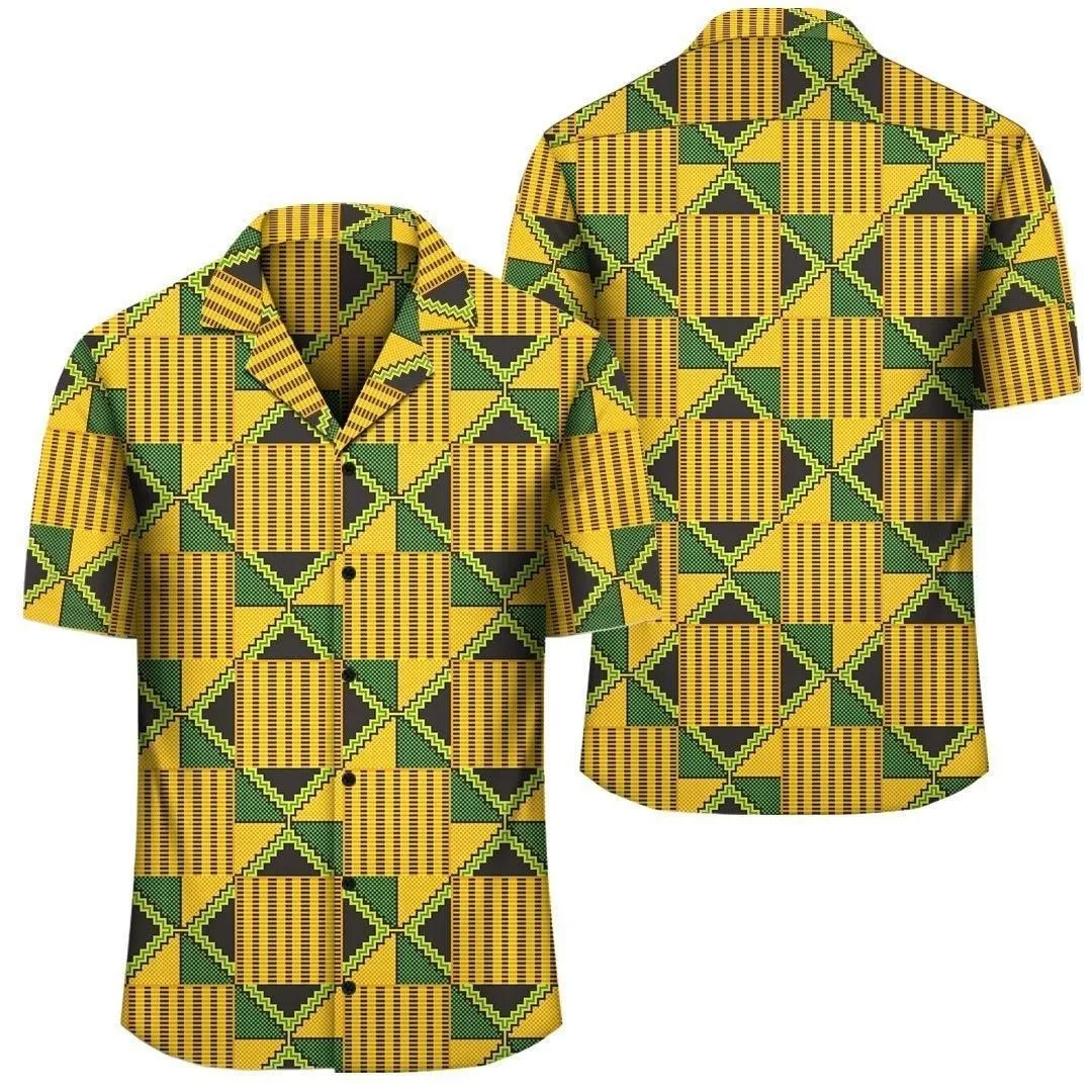 Africa Hawaiian Shirt   Kente Hawaiian Shirt Traditional Fabric_2