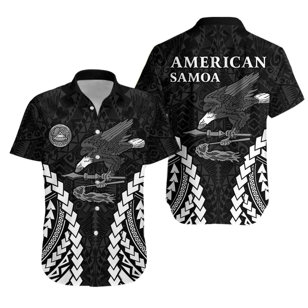 American Samoa Hawaiian Shirt Eagle Mix Polynesian Lt13_1