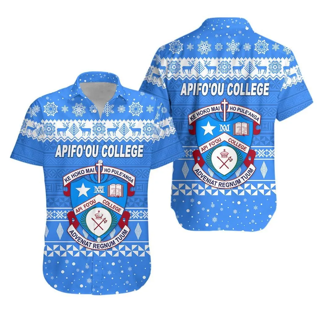 Apifoou College Christmas Hawaiian Shirt Simple Style Lt8_1