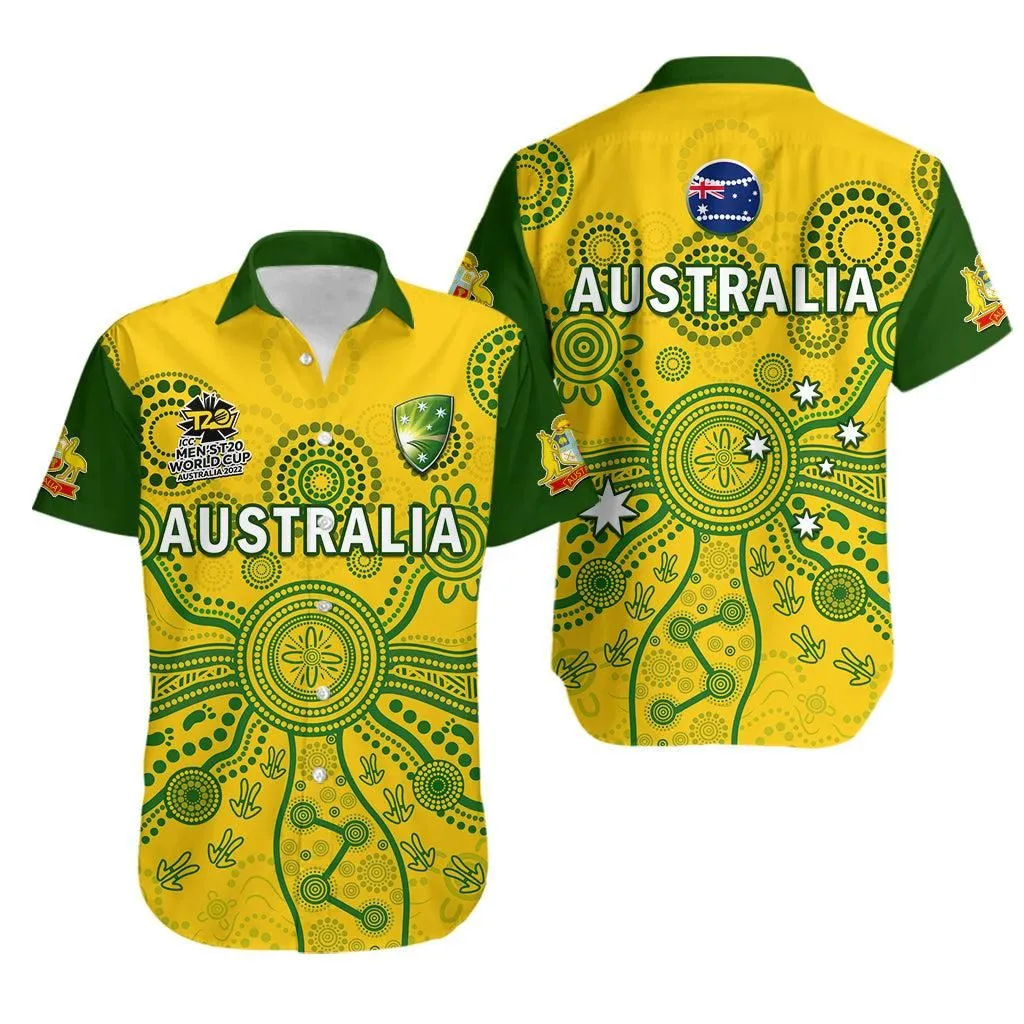Australia Cricket Hawaiian Shirt Aussie 2022 Mens T20 World Cup Lt14_0