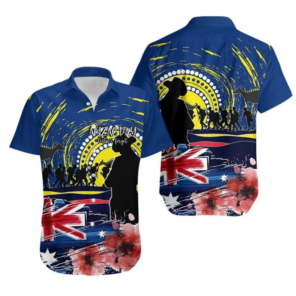 Australia Hawaiian Shirt Anzac Day Lest We Forget No1_1
