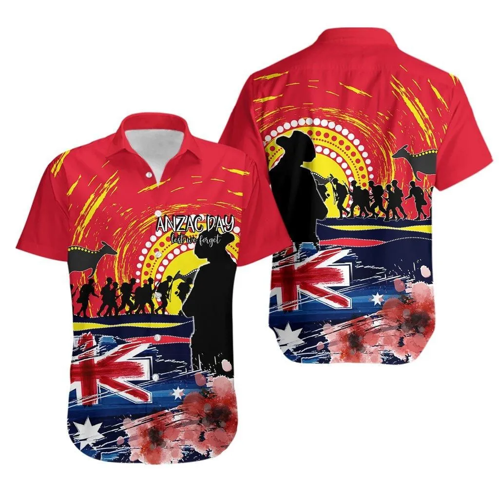 Australia Hawaiian Shirt Anzac Day Lest We Forget No2_1
