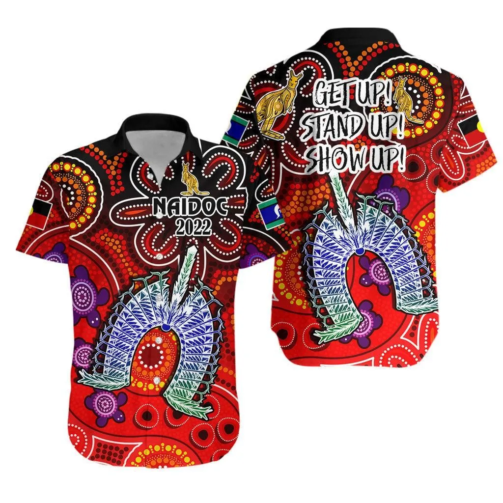 Australia Naidoc Week Hawaiian Shirt Australian Aboriginal Dhari Kangaroo Artsy Style Lt14_0