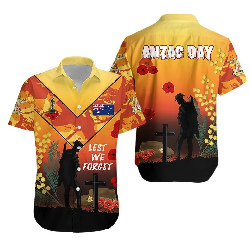 Australian Anzac Day Hawaiian Shirt Lest We Forget 2021   Style_1
