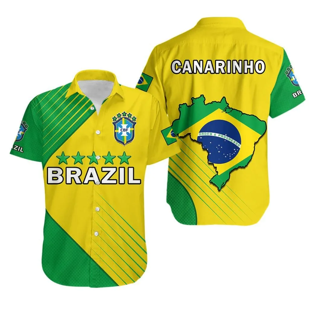 Brazil Football Hawaiian Shirt Brasil Map Come On Canarinho Sporty Style Lt14_0