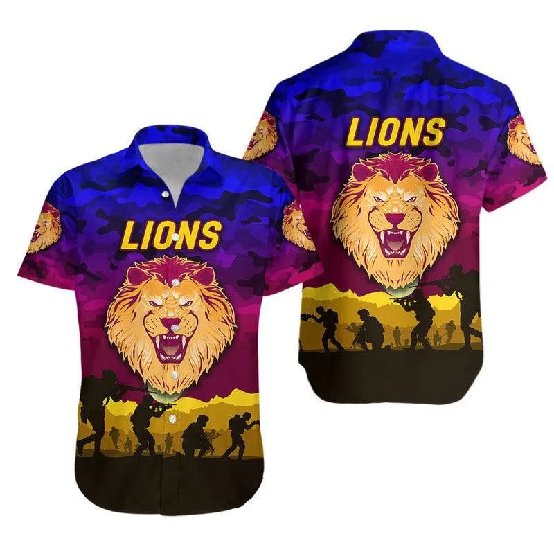 Brisbane Lions Anzac Hawaiian Shirt Simple Style Lt8_1