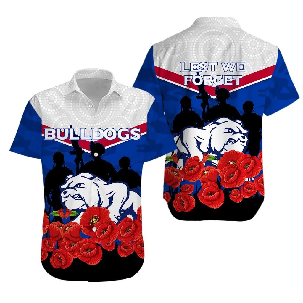 Bulldogs Anzac Day Indigenous Art Hawaiian Shirt   Lt12_0