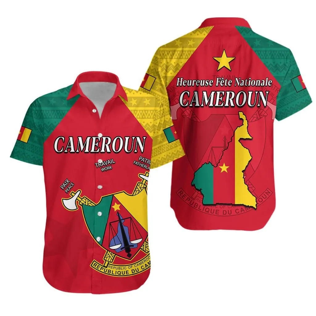 Cameroon Hawaiian Shirt Independence Day Cameroonians Pattern Lt13_0