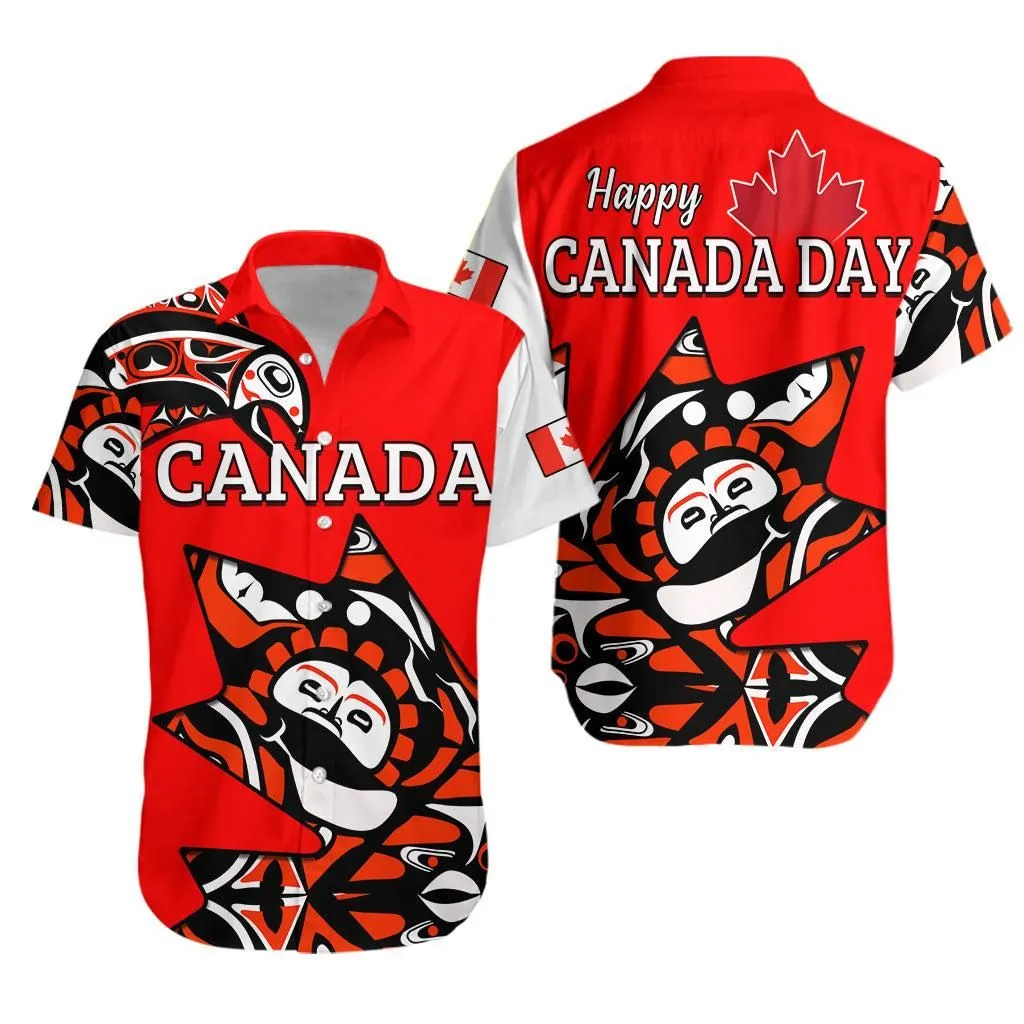Canada Haida Hawaiian Shirt Maple Leaf Canadian Lt13_0