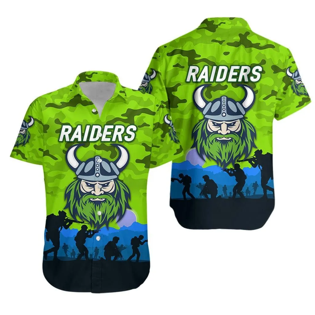 Canberra Raiders Anzac 2022 Hawaiian Shirt Simple Style Lt8_1
