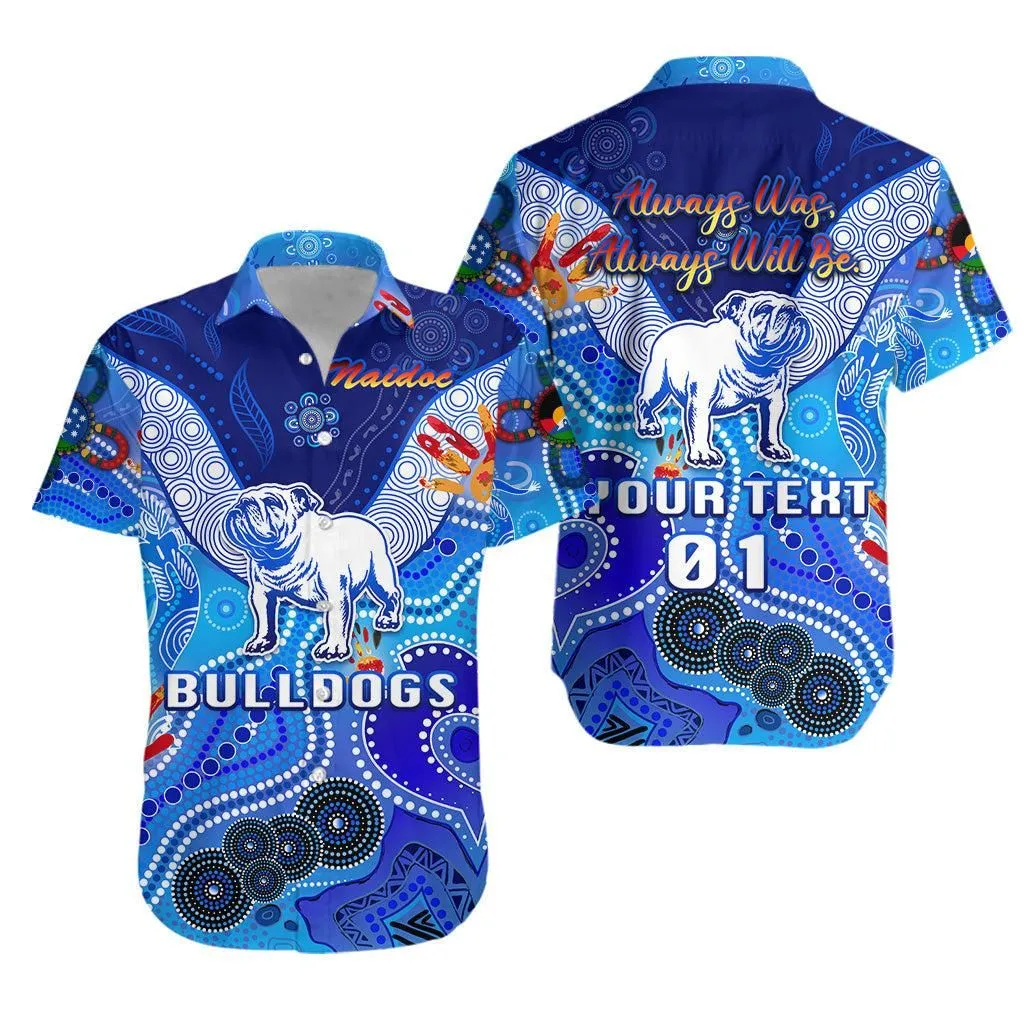 Canterbury   Bankstown Bulldogs Custom Hawaiian Shirt Naidoc Heal Our Nation   Gradient Blue Lt8_1