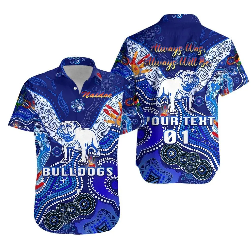 Canterbury   Bankstown Bulldogs Customize Hawaiian Shirt Naidoc Lt8_1