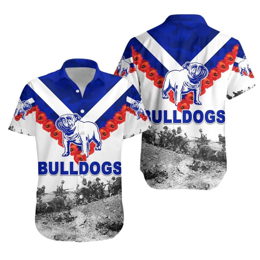 Canterbury   Bankstown Bulldogs Hawaiian Shirt Anzac Day Original_1