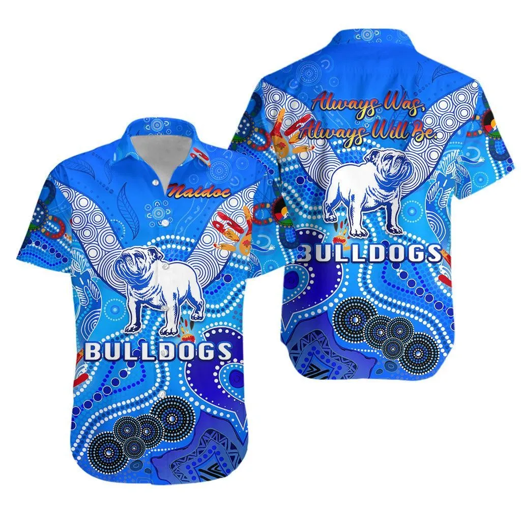 Canterbury   Bankstown Bulldogs Hawaiian Shirt Naidoc Heal Country! Heal Our Nation   Light Blue Lt8_1