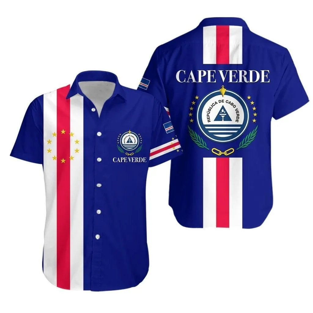 Cape Verde Hawaiian Shirt Striped Lt13_1