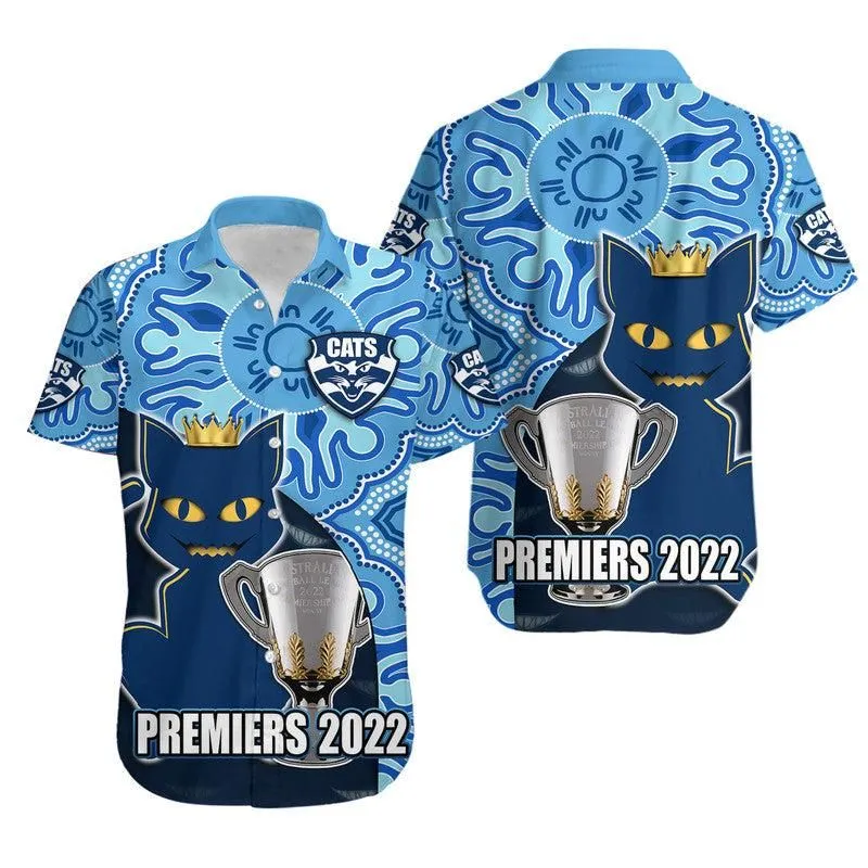 Cats Football 2022 Premiers Hawaiian Shirt Geelong Indigenous Style Lt9_0
