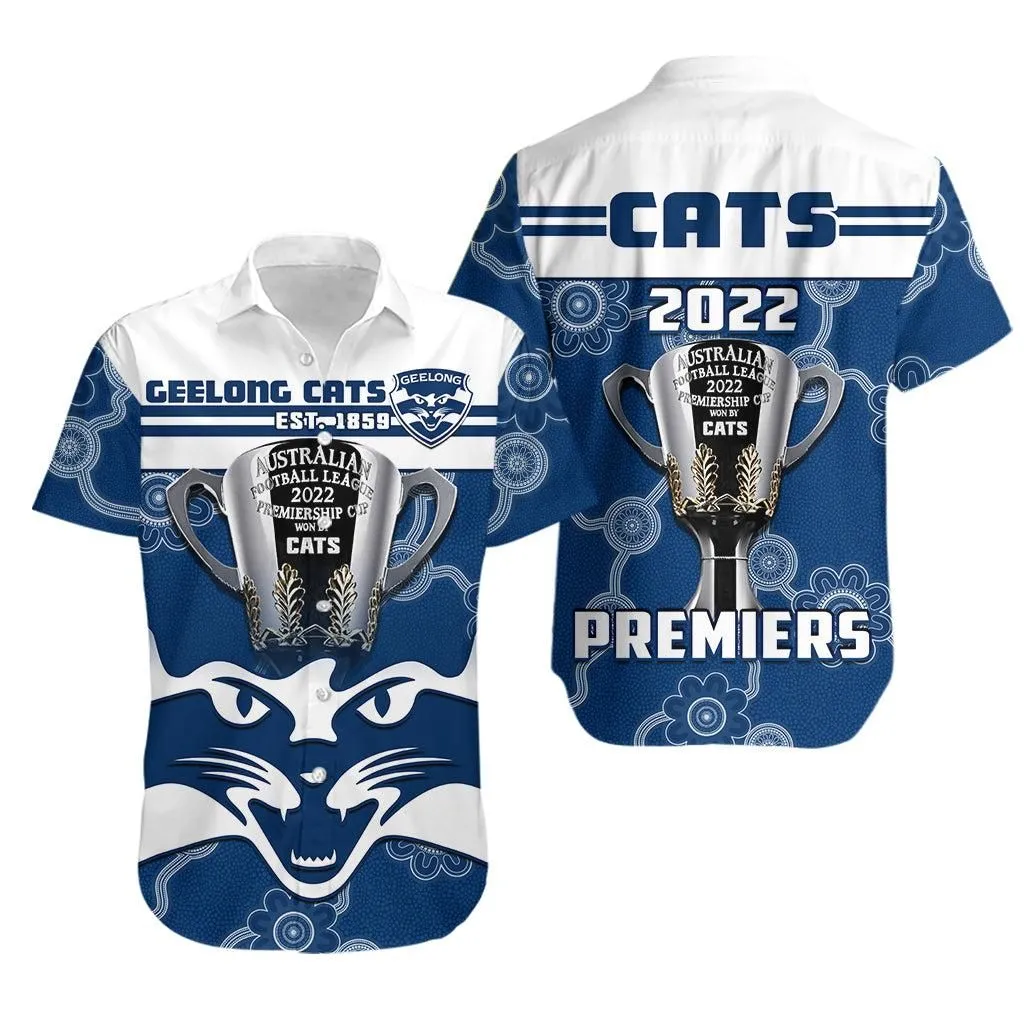 Cats Football Hawaiian Shirt Geelong Premiers 2022 Aboriginal Lt14_0