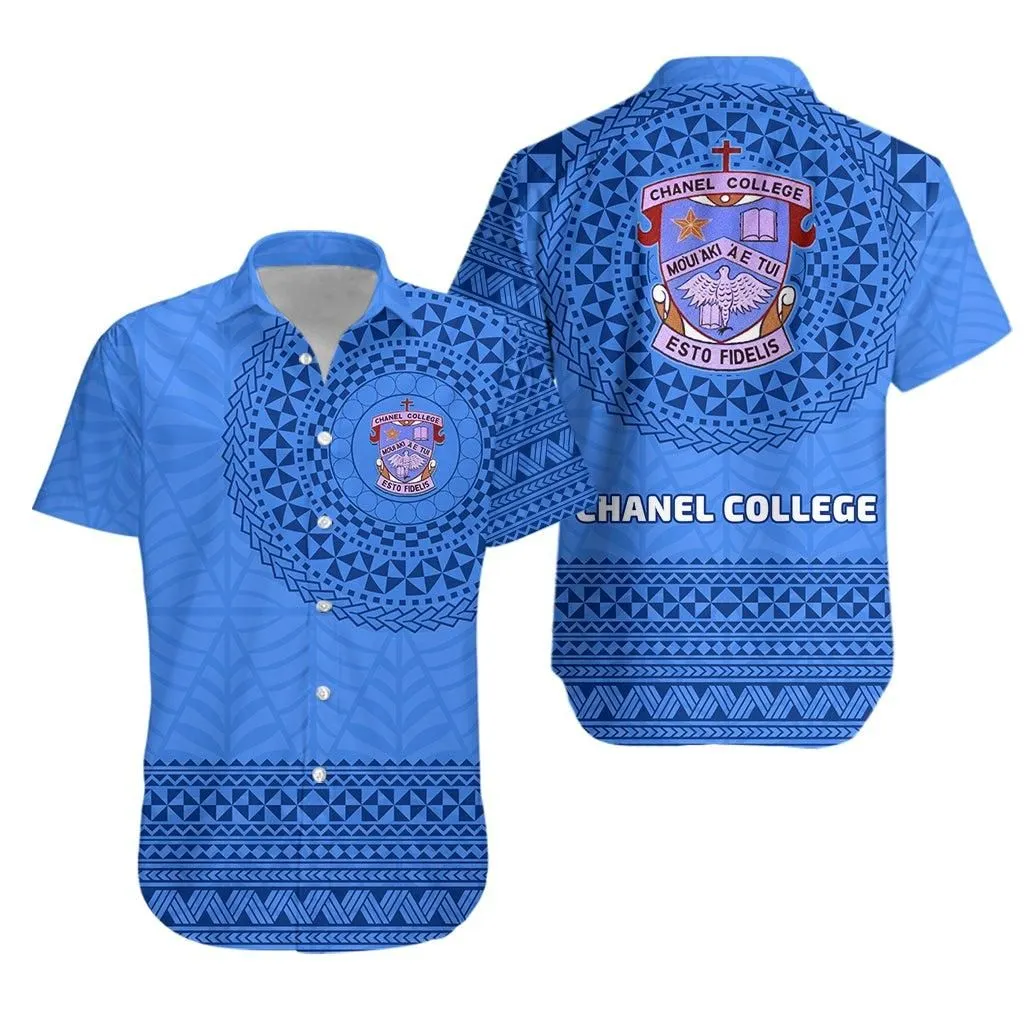 Chanel College Hawaiian Shirt Polynesian Tonga Lt13_0