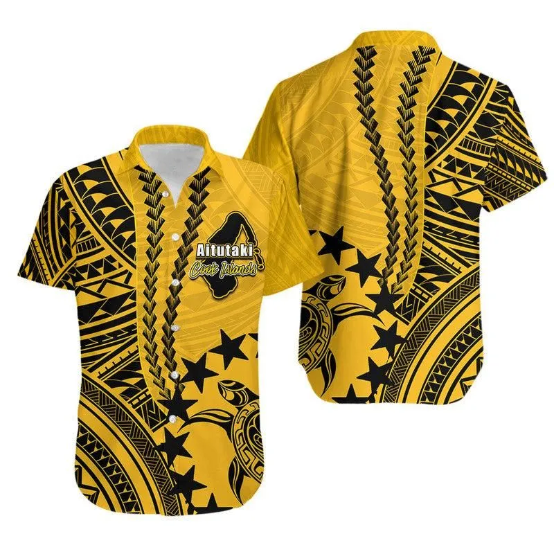 Cook Islands Aitutaki Polynesian Hawaiian Shirt Lt6_0