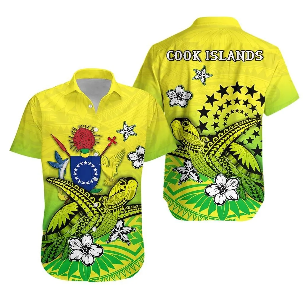 Cook Islands Hawaiian Shirt Loved Polynesian Turtle Lt13_0