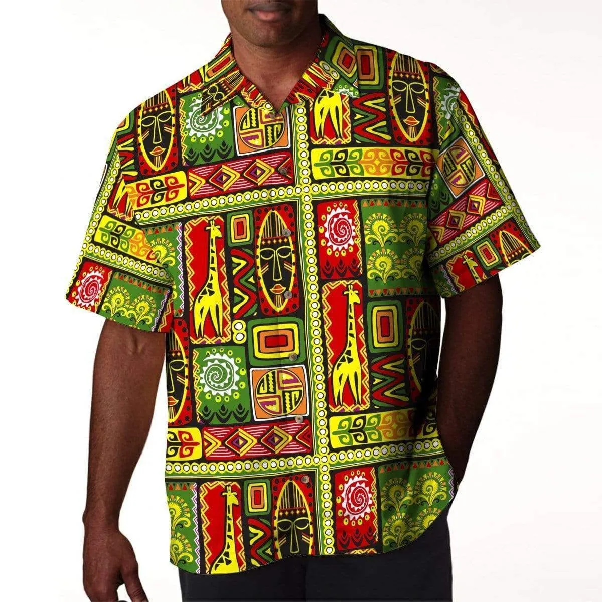 Cover Your Body With Amazing African Hot Tone Pattern Tropical Hawaiian Aloha Shirts_0