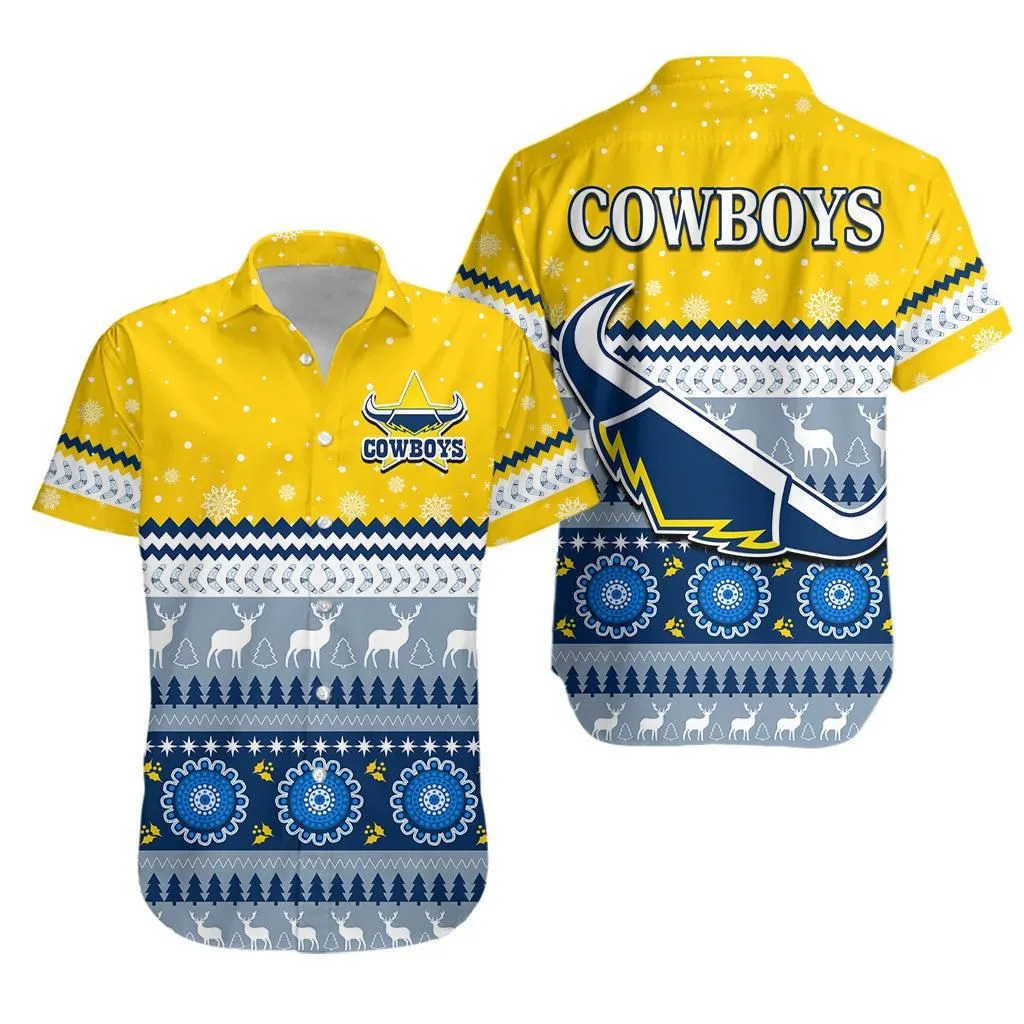 Cowboys Aboriginal Hawaiian Shirt Christmas North Queensland Lt13_0
