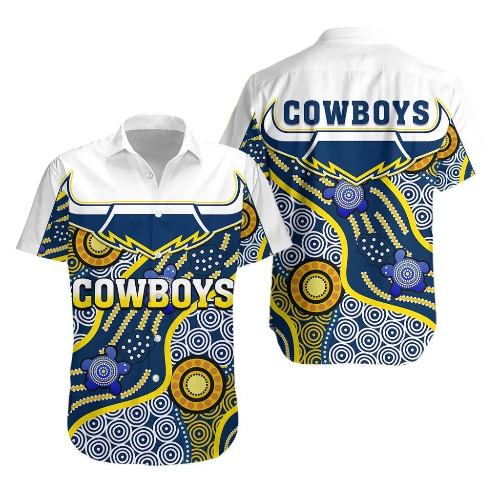 Cowboys Hawaiian Shirt North Queensland Indigenous Lt13_1