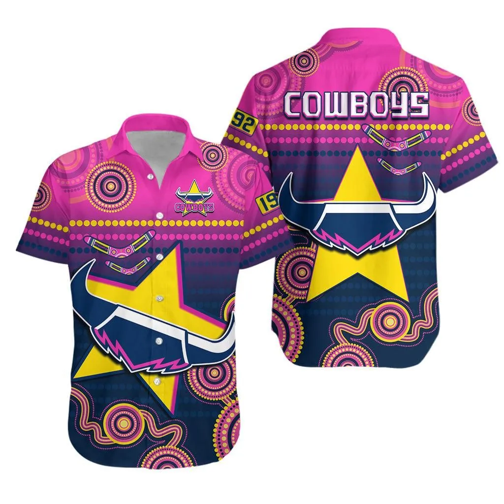 Cowboys Rugby Hawaiian Shirt Aboriginal Go Premiers North Queensland Lt13_0