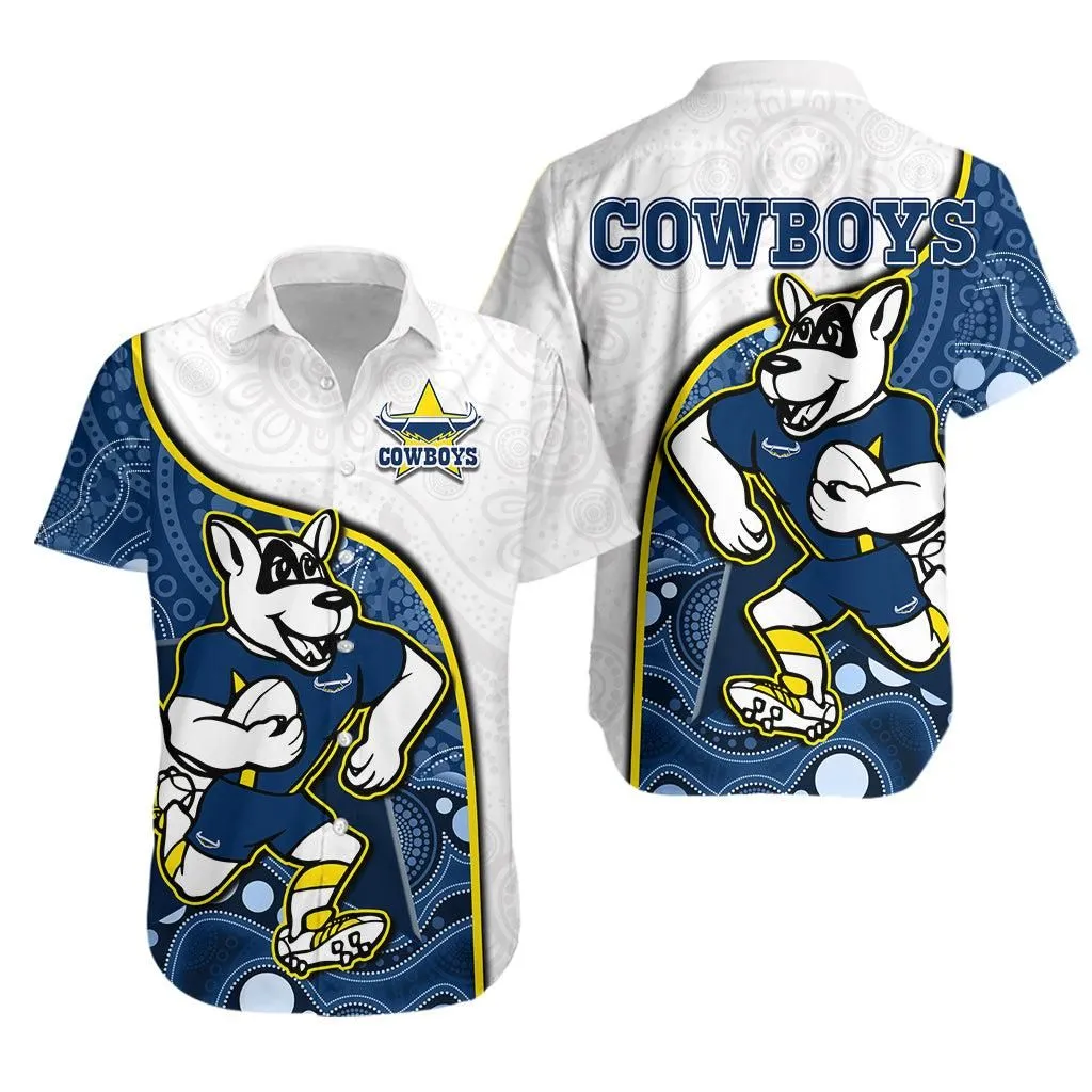 Cowboys Rugby Hawaiian Shirt Macost Indigenous Pattern 2022 Premiers Lt14_0