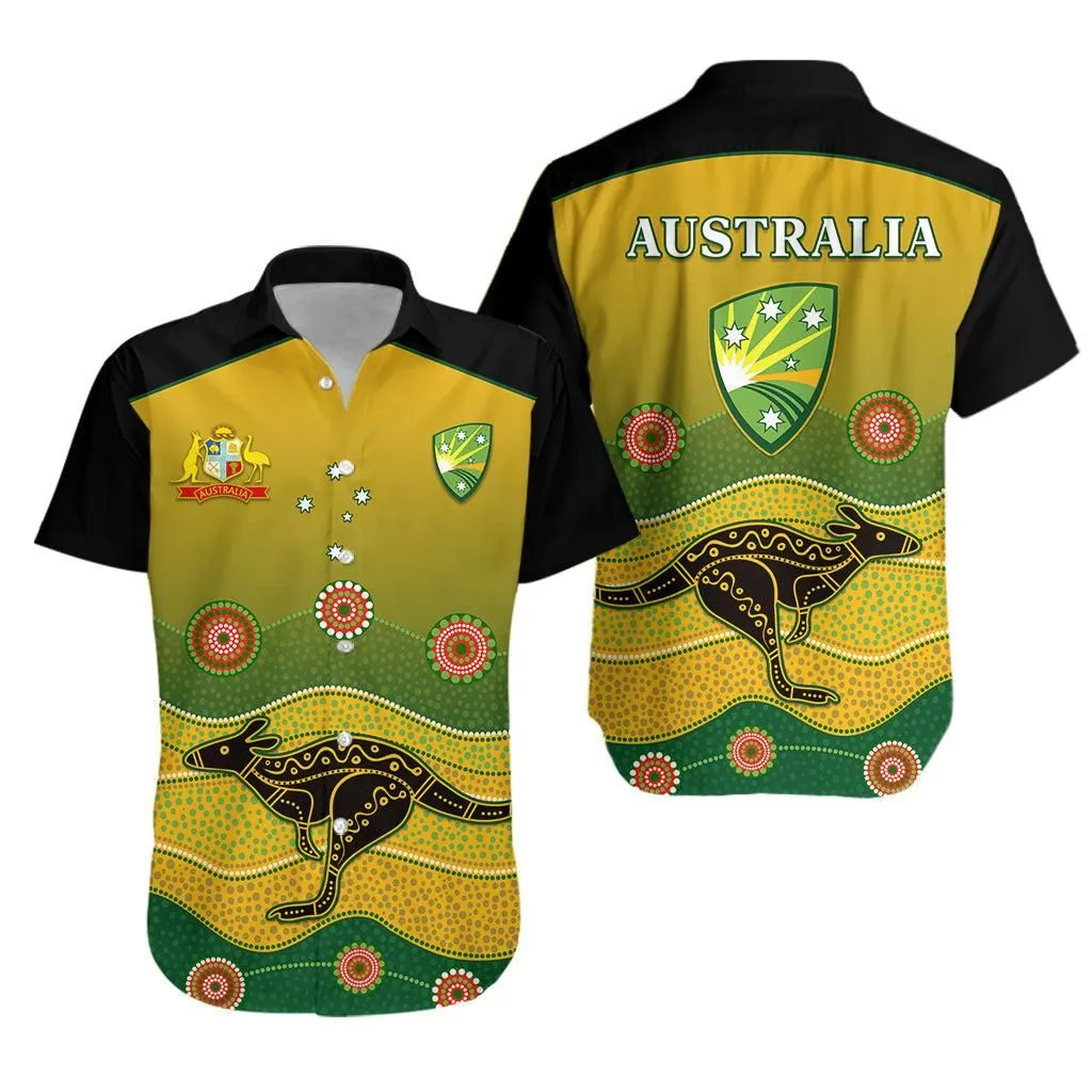 Cricket Australia Hawaiian Shirt Indigenous Kangaroo Lt13_0