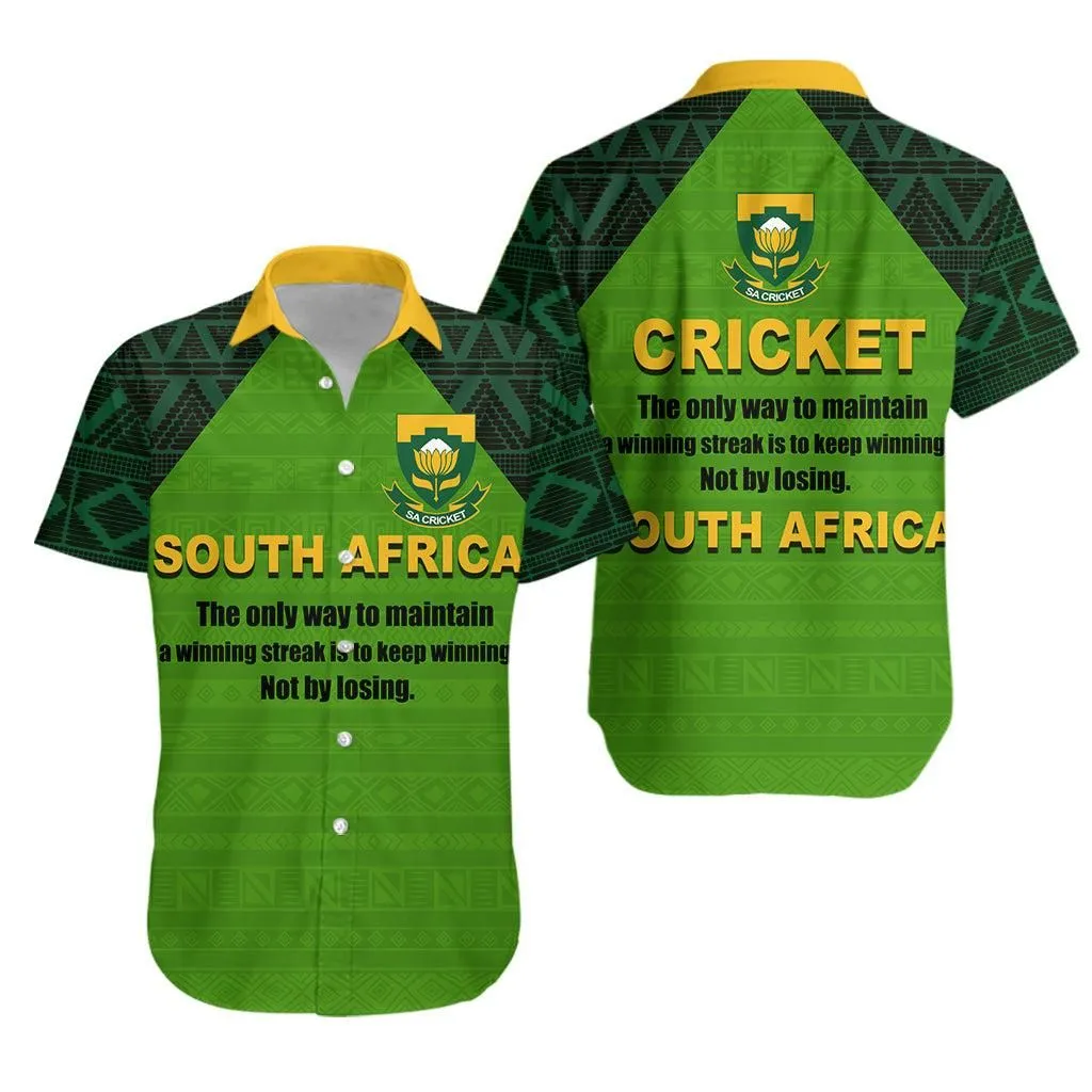 Cricket South Africa With African Patterns Hawaiian Shirt   Lt20_0