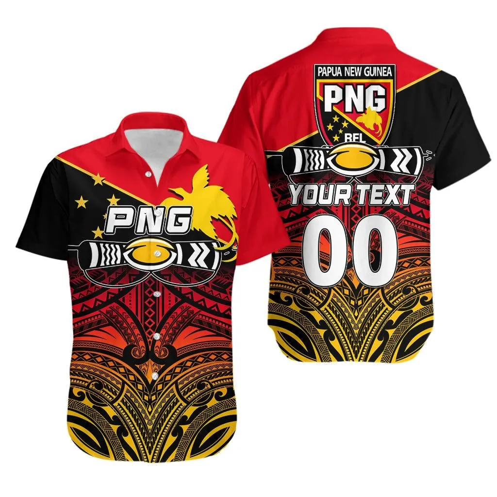 Custom Personalised And Number Png Rugby The Kumuls Hawaiian Shirt Lt6_0