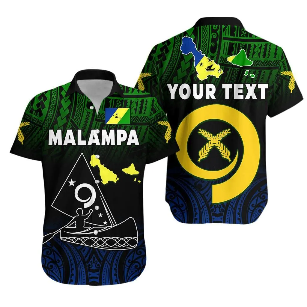 (Custom Personalised) Malampa Province Hawaiian Shirt Native Canoe Mix Vanuatu Pig Tusk Black Version Lt14_0