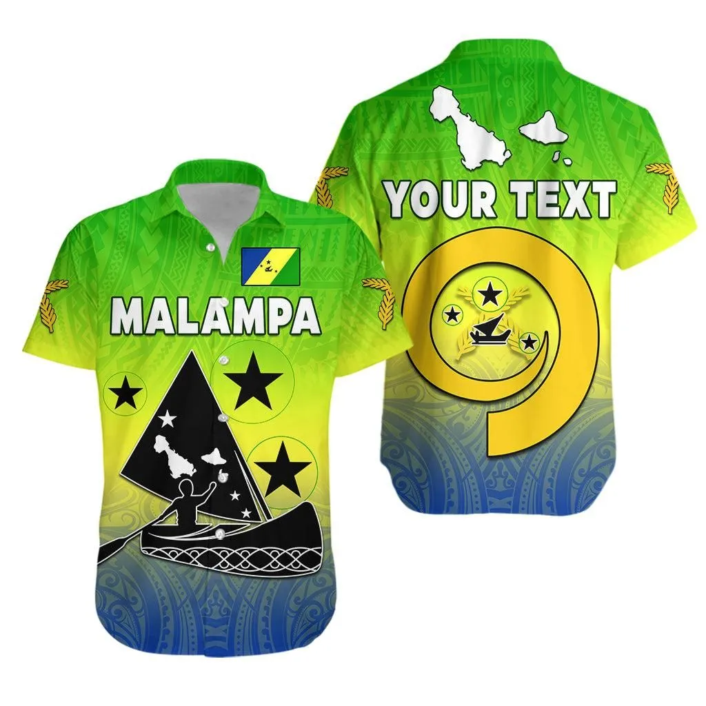 (Custom Personalised) Malampa Province Hawaiian Shirt Native Canoe Mix Vanuatu Pig Tusk Green Version Lt14_0